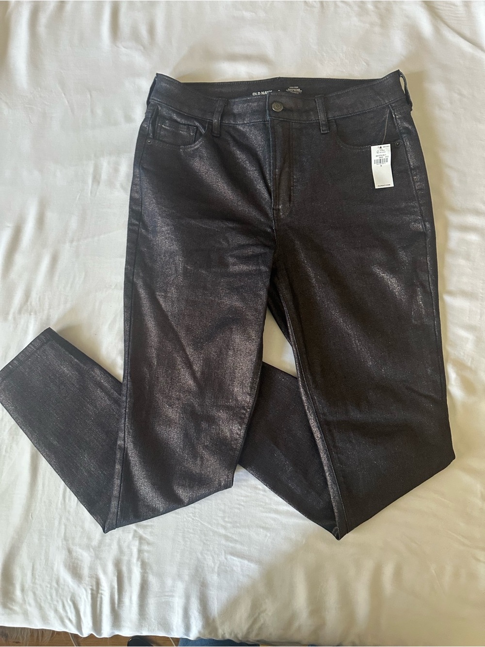 Old Navy Metallic Rock Star Skinny Jeans